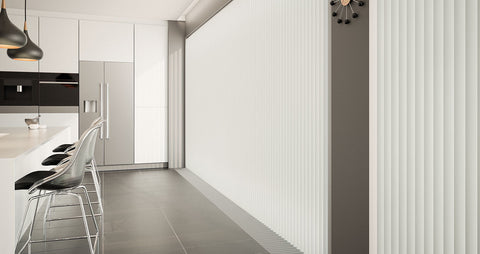 Splash Vertical Blinds - Blush - Conservatory Blinds Direct
